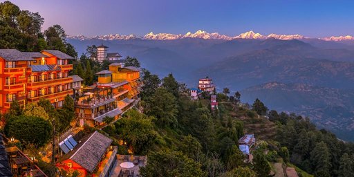 Sunset & Mountain view from Nagarkot
